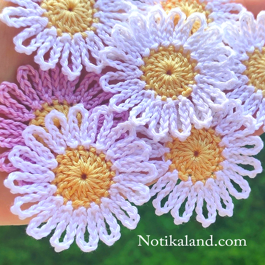 How to crochet EASY for beginners CROCHET Motif Flower Daisy
