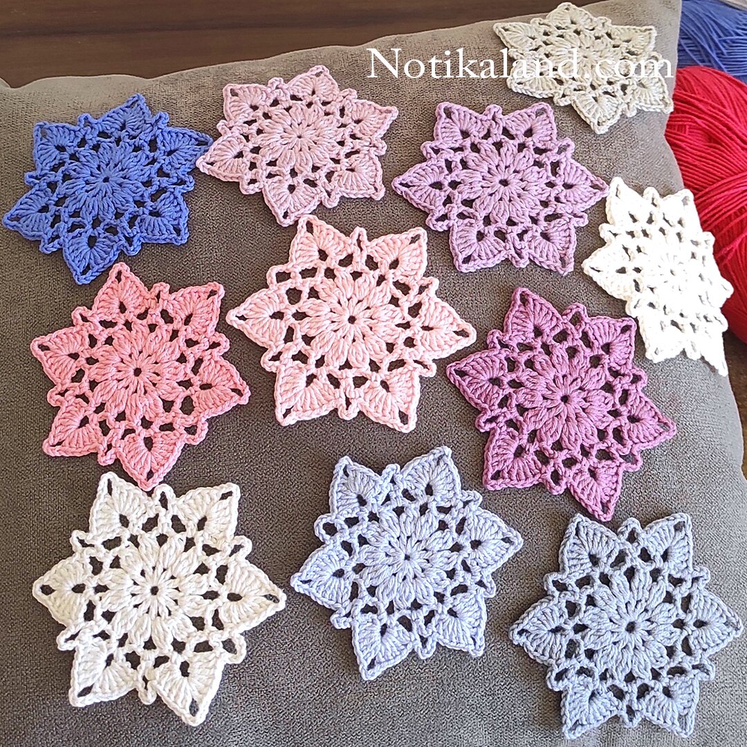 CROCHET Snowflake Motif 1