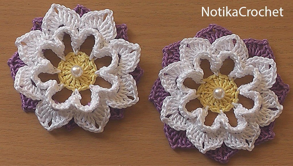 Crochet flower How to