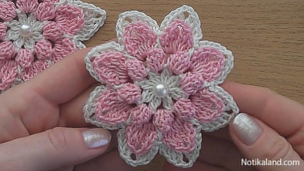 Crochet Easy tutorial.Beautiful flower.