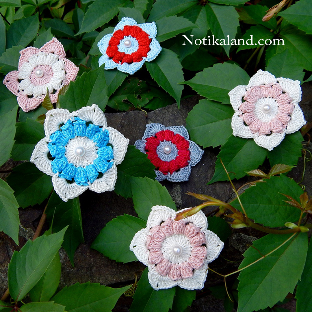 Very easy. Crochet flower.