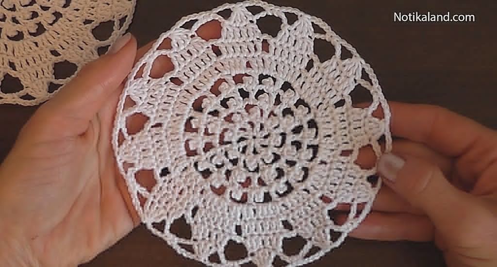 Diy: Crochet mini doily.Pattern. 