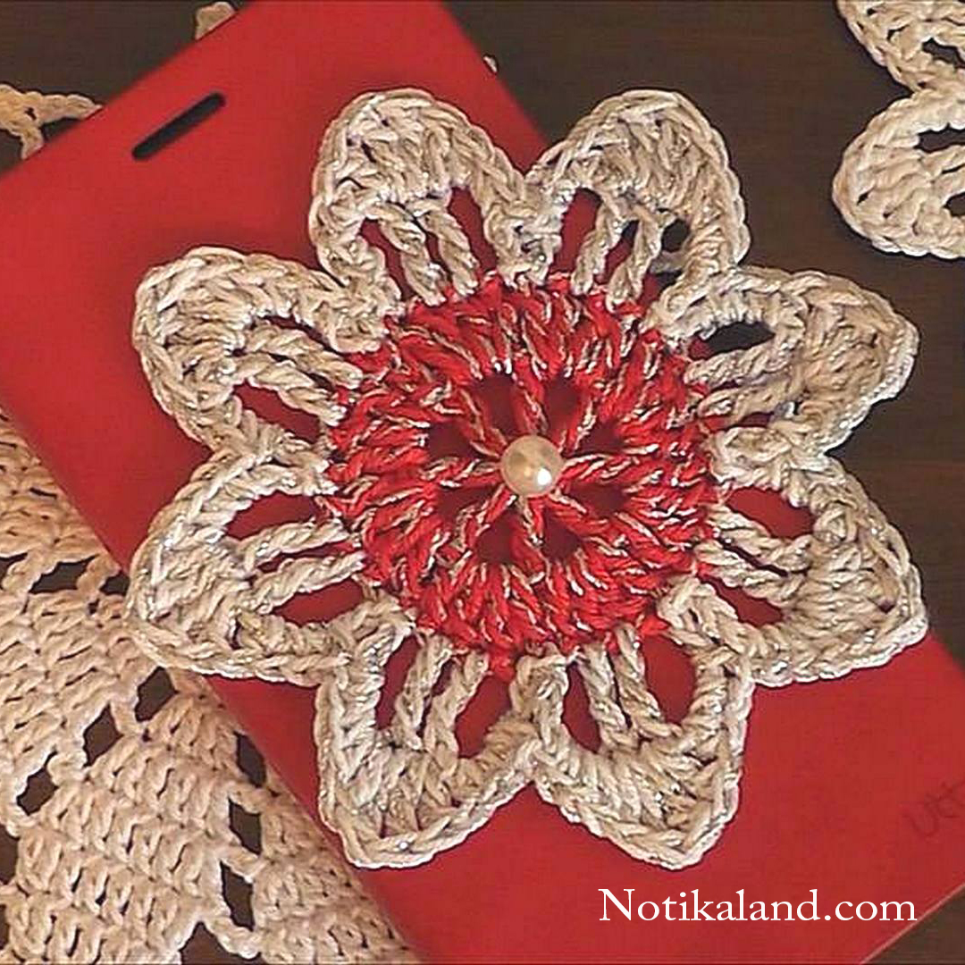 Crochet flower for beginners.