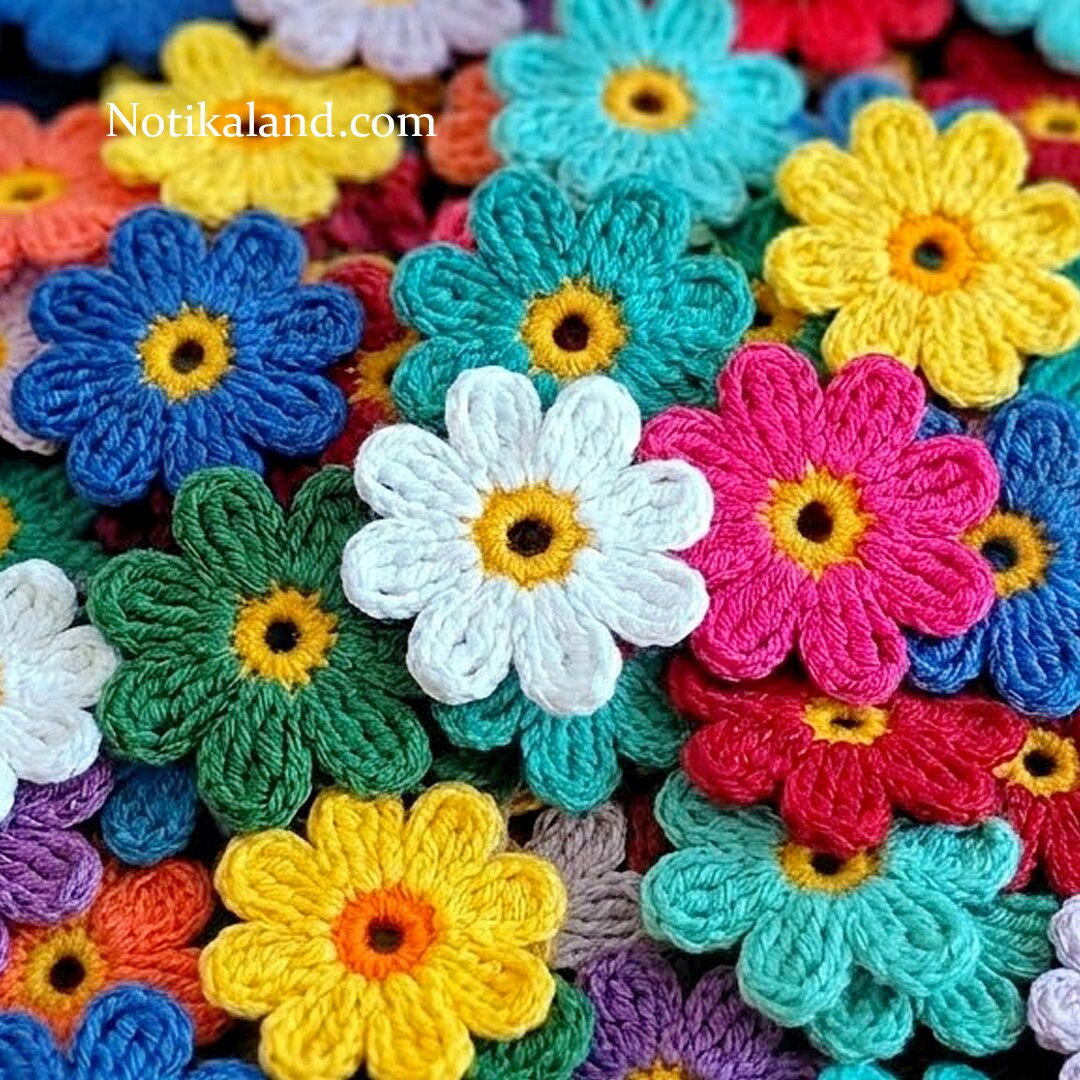 How to crochet a simple flower Step by Step 2